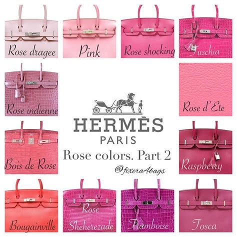 hermes pink colors.